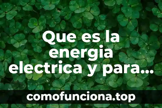 El color rojo nos indica que es una talación 4 Que es la energia electrica y para que nos sirve