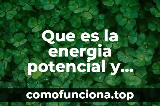 Qué es la teoría cinética corpuscular 6 Que es la energia potencial y cinetica ejemplos