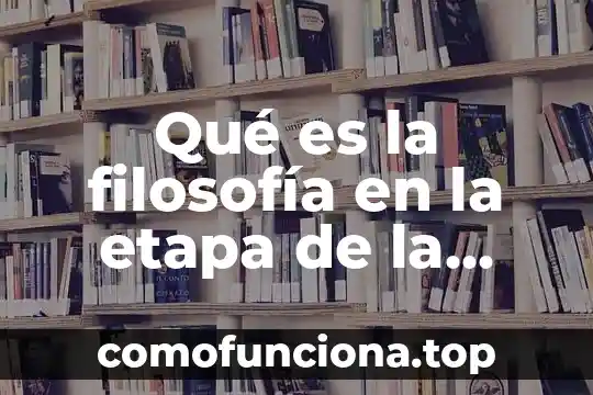 Que es etapa de la investigacion estadistica 4 Qué es la filosofía en la etapa de la planeación