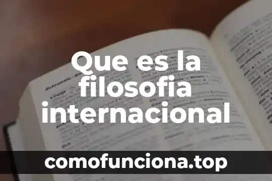 Que es percepcion filosofia 4 Que es la filosofia internacional