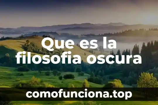 Que es la verdad objetiva filosofia 4 Que es la filosofia oscura
