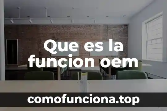 Que es una funcion o formula en excel 5 Que es la funcion oem