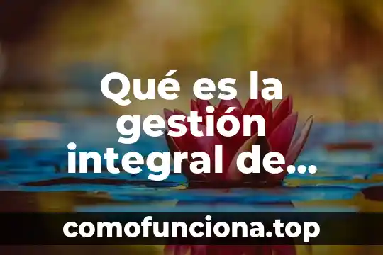 Que es gestion de clientes 4 Qu茅 es la gesti贸n integral de riesgos y desastres