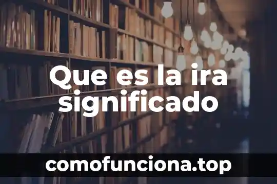 Que es interoceptiva significado 3 Que es la ira significado