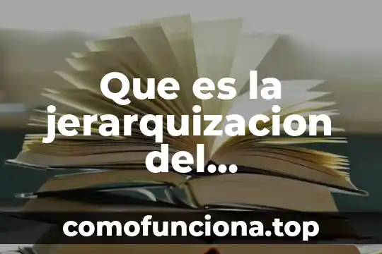 Para que es útil el movimiento en un animal 8 Que es la jerarquizacion del movimiento