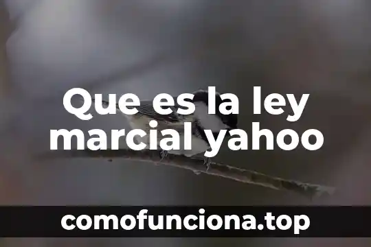 Qué es número áureo Yahoo 6 Que es la ley marcial yahoo