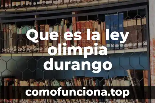 Ley de figura y fondo que es 5 Que es la ley olimpia durango