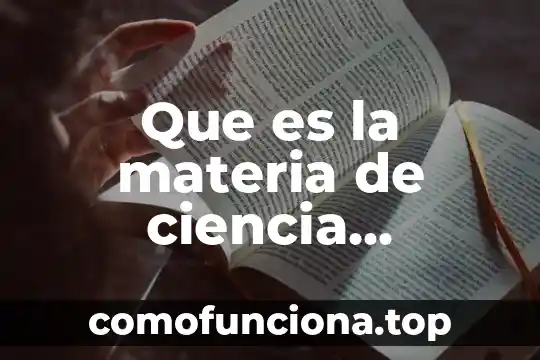 Que es la tecnologia informatica en mexico 7 Que es la materia de ciencia tecnologia sociedad y valores