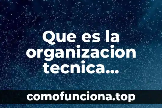 Que es pre-factibilidad técnica económica 3 Que es la organizacion tecnica productiva