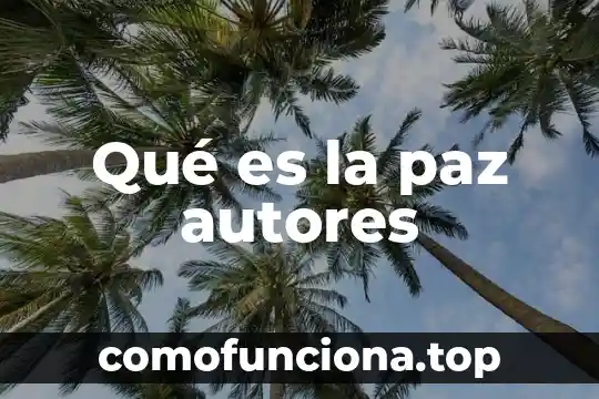 Que es del institute para la economics y la paz 3 Qué es la paz autores