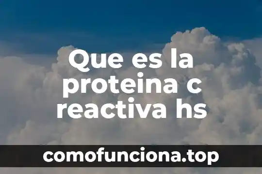 Que es ser hipertension reactiva 4 Que es la proteina c reactiva hs