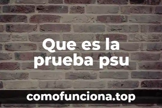 Para que es la prueba vdrl 8 Que es la prueba psu