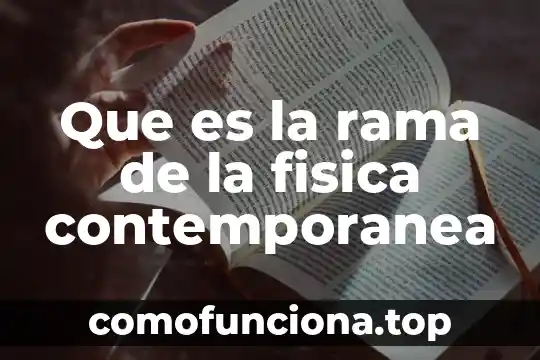 Que es el realismo como rama de conocimiento 4 Que es la rama de la fisica contemporanea