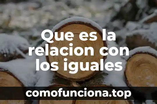 Que es un grafico de relacion en metodologia 5 Que es la relacion con los iguales