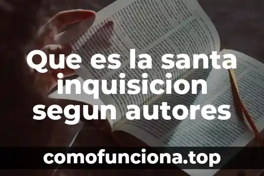 Que es planta santa maria 3 Que es la santa inquisicion segun autores