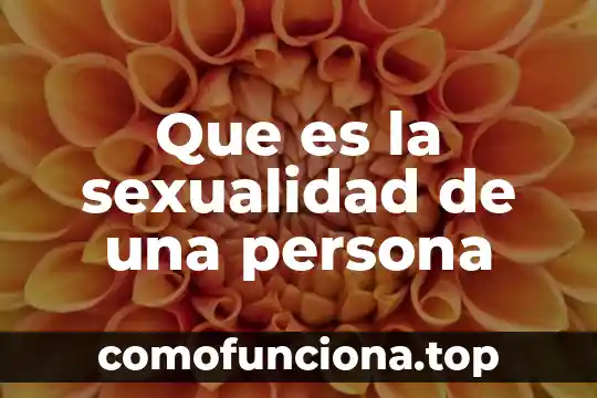 Que es e.firma persona fisica 5 Que es la sexualidad de una persona