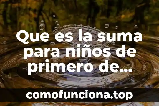 Que es mejor maquillarse o peinarse primero 3 Que es la suma para niños de primero de primaria