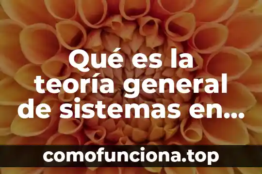 Que es fuerza general 4 Qué es la teoría general de sistemas en la mediación