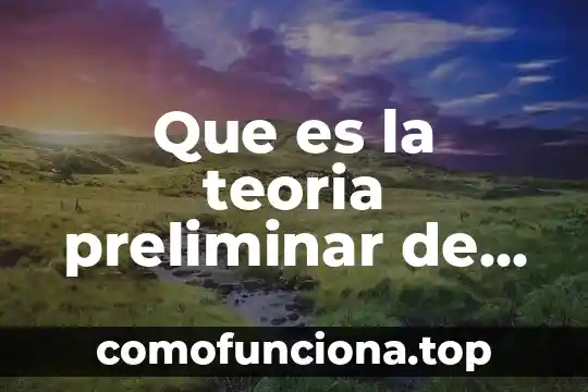 Qué es un diagnóstico preliminar en una investigación 3 Que es la teoria preliminar de las series de fourier