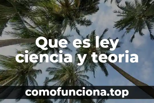 Que es la teoria del color historia 8 Que es ley ciencia y teoria