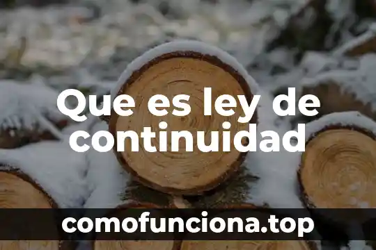 Ley de figura y fondo que es 4 Que es ley de continuidad