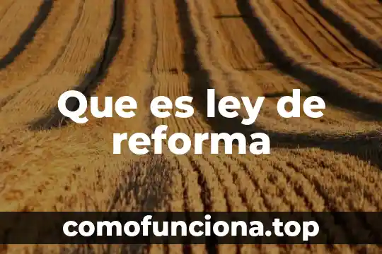 Que es la reforma al sistema de justicia penal 3 Que es ley de reforma