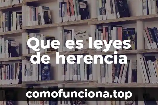 Agi que es 7 Que es leyes de herencia
