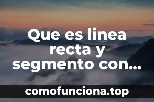 Que es el punto medio de un segmento de recta 4 Que es linea recta y segmento con ejemplos