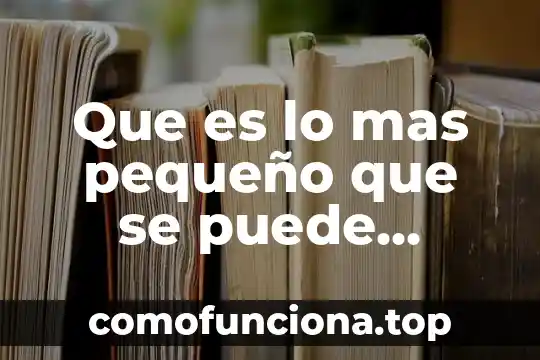 Qué es introducción explica más fácil 8 Que es lo mas pequeño que se puede almacenar