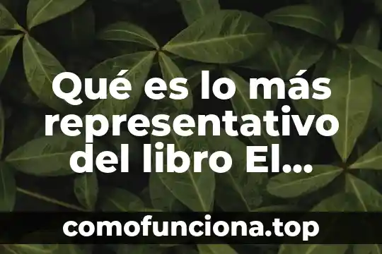 Que es ser policia representativo en niños 3 Qué es lo más representativo del libro El Príncipe