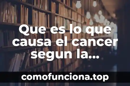 Que es el ebola y que lo causa 3 Que es lo que causa el cancer segun la tofologia