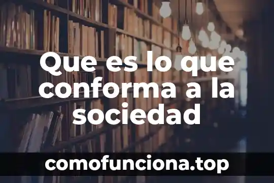 Sociedad pluricultural que es 5 Que es lo que conforma a la sociedad
