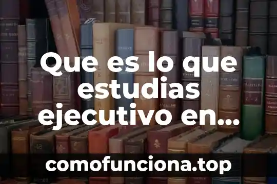 Que es lo que ejerce la carrera sistemas computacionales 4 Que es lo que estudias ejecutivo en aplicaciones computacionales