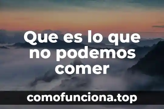 Jm mulet que es comer sano epub gratis 5 Que es lo que no podemos comer