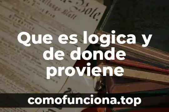 Significado de que es perico donde quiera es verde 7 Que es logica y de donde proviene
