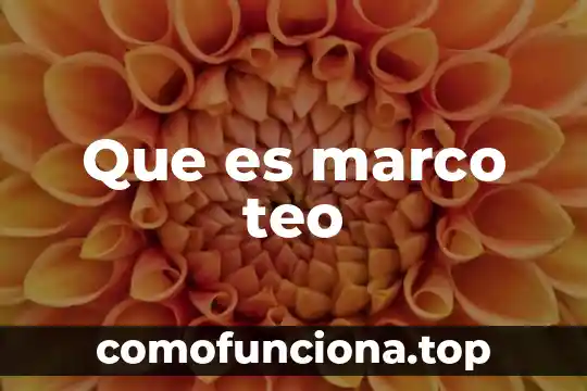 Que es marco dibujo en color 5 Que es marco teo