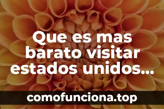 Que es mas barato comprar o hacer un compresor 4 Que es mas barato visitar estados unidos o canada