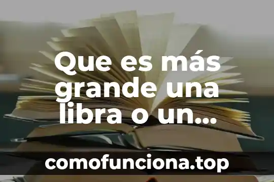 Qué es introducción explica más fácil 7 Que es más grande una libra o un gramo