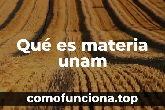 Qué es hipótesis nula unam 4 Qué es materia unam