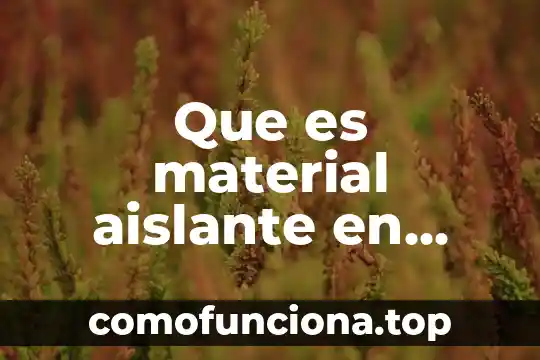 Qué es una red lógica y física 6 Que es material aislante en fisica