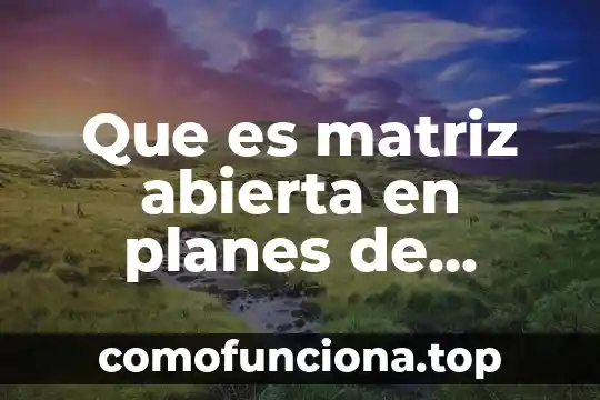 Qué es una sociedad abierta 8 Que es matriz abierta en planes de compensacion