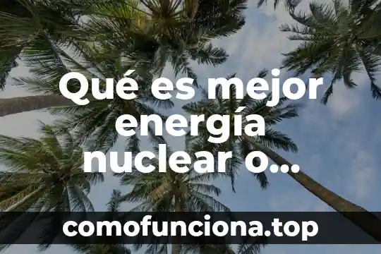 Que es el nucleo de una planta nuclear 3 Qué es mejor energía nuclear o hidroeléctrica