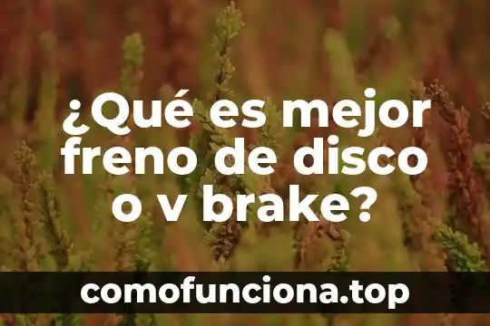 Qué es un disco SATA de computadora 8 ¿Qué es mejor freno de disco o v brake?