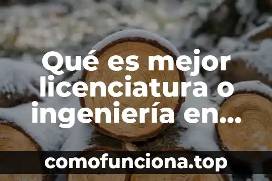 Que es lo que ejerce la carrera sistemas computacionales 6 Qué es mejor licenciatura o ingeniería en sistemas computacionales
