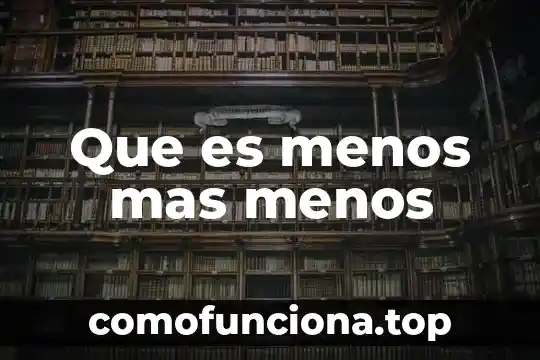 Que es diagrama tecnico 6 Que es menos mas menos