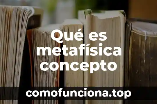 Que es farmacodinamia concepto 7 Qué es metafísica concepto