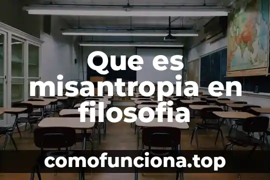 Que es del mito a la especulación en filosofía 4 Que es misantropia en filosofia