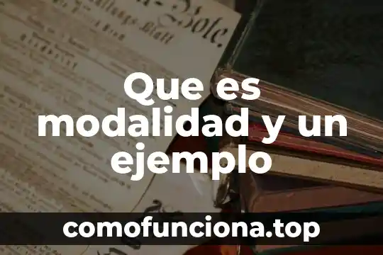 Qué es un rito y ejemplo 6 Que es modalidad y un ejemplo