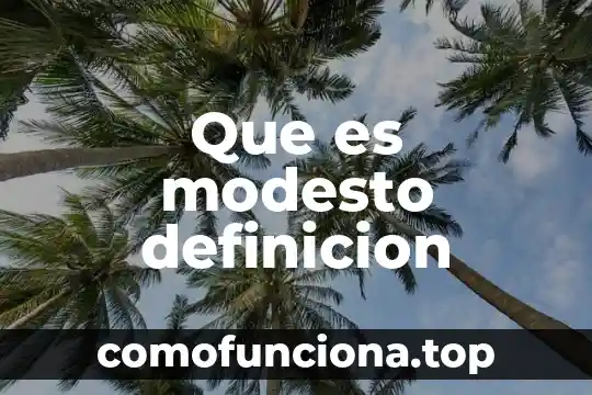 Qué es definición de red 6 Que es modesto definicion