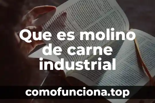 Que es una señal digital industrial 6 Que es molino de carne industrial